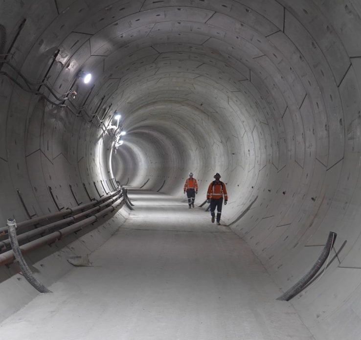 Underground tunnel in Auckland for City Rail Link